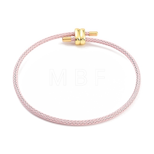 Braided Steel Wire Bracelets Making BJEW-H610-02G-08-1