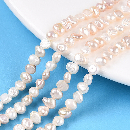 Natural Cultured Freshwater Pearl Beads Strands PEAR-N014-04D-01-1