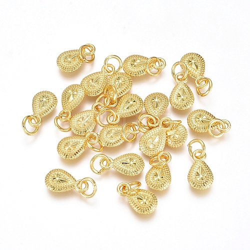 Electroplated Alloy Charms PALLOY-G267-15G-1