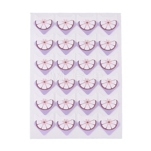 Cute Garcinia Mangostana Pattern Photo Corner Self-Adhesive Stickers DIY-K016-B03-1