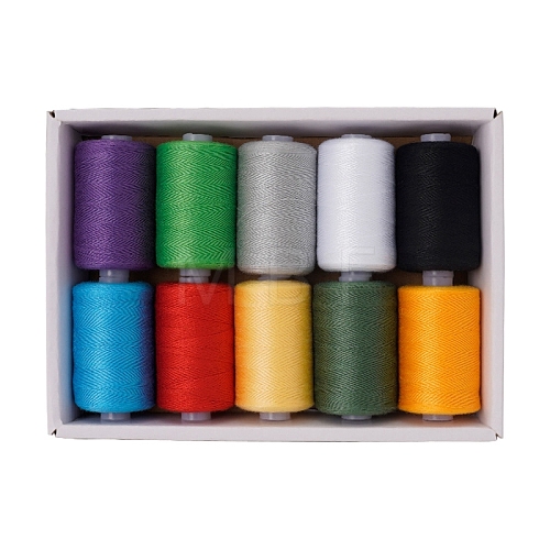 10 Colors Polyester Sewing Thread PW-WG34EA6-20-1