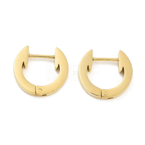 Ion Plating(IP) 304 Stainless Steel Arrow Huggie Hoop Earrings for Women EJEW-C096-12G-1