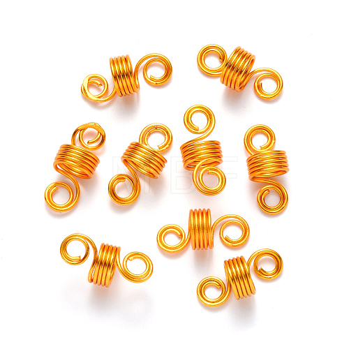 Aluminum Hair Braid Dreadlock Beads ALUM-S017-001A-1