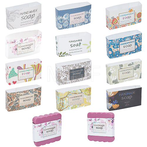 60 Pcs 12 Styles Handmade Soap Paper Tag DIY-GA0001-75-1
