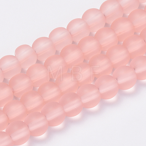 Transparent Glass Beads Strands X-GLAA-Q064-04-6mm-1