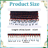 2Yards Polyester & Glass Beaded Trim for Dance Costumes OCOR-PH0036-54-2