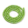 Electroplate Opaque Solid Color Glass Beads Strands EGLA-A044-P2mm-L30-3