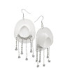 Hat Plastic & Rhinestone Dangle Earrings FS-WGEAF56-03-1