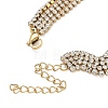 304 Stainless Steel Rhinestone Cup Chain Multi-strand Bracelets for Women BJEW-P376-01G-02-3