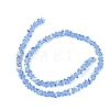 Electroplate Transparent Glass Beads Strands EGLA-P061-04C-AB18-3