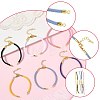 6Pcs 6 Colors Nylon Cords Bracelet Makings Fit for Connector Charms AJEW-FS0001-38-3