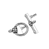 Stainless Steel Toggle Clasps PW-WG419A3-10-2