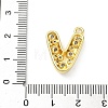 Brass Micro Pave Clear Cubic Zirconia Pendants KK-I476-02G-V-3
