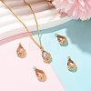 Transparent Glass Pendants GLAA-FZ0001-02K-5