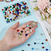 2Strands Faceted Transparent Glass Cube Beads Strands GLAA-PA0001-87-3