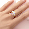 Alloy Enamel Rotatable Cuff Open Rings FS-WGEC271-11-1