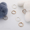 10Pcs Alloy Spring Gate Rings FIND-DC0002-39-3