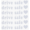 Laser PVC Drive Safe Self Adhesive Car Stickers STIC-WH0013-09A-1
