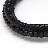 Trendy Unisex Casual Style Leather Wrapped PU Leather Bracelets BJEW-L308-14-2
