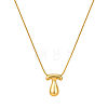 304 Stainless Steel Alphabet Pendant Necklaces for Men and Women GP1122-20-1