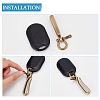   2Pcs Tibetan Style Alloy Hook Clasps and 2Pcs Shackle Clasps FIND-PH0017-22-4