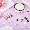 36Pcs 36 Styles Letter A~Z & Number 0~9 Alloy Enamel Charms ENAM-TA0003-11A-6