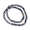 Electroplate Transparent Glass Beads Strands EGLA-A034-T2mm-Z01-5