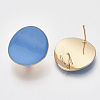 Light Gold Plated Iron Stud Earring Findings X-IFIN-T014-01C-NR-2