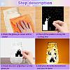 12 Sheets 6 Styles Religion Self-Adhesive PVC Waterproof Picture Stickers DIY-WH0605-009-4