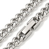 Non-Tarnish 201 Stainless Steel Cuban Link Chain Necklaces for Women and Men NJEW-F322-14P-02-1