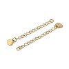 Ion Plating(IP) 304 Stainless Steel Curb Chain Extender STAS-A097-02A-G-2