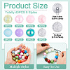 40Pcs 8 Styles Mixed Styles Round Acrylic Beads OACR-TA0005-12-4