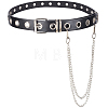 Black PU Leather Waist Belts AJEW-CL0004-87-1
