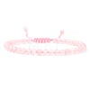 Adjustable Women's Rose Quartz Beaded Bracelet CN3407-48-1
