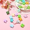 30Pcs 15 Colors Food Grade Eco-Friendly Silicone Beads SIL-CJ0001-09-6