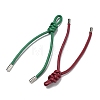 PU Leather & Brass Lanyards Pendant Decorations AJEW-A074-05-2