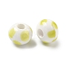 Handmade Porcelain European Beads PORC-C009-01G-2