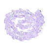 Electroplate Transparent Glass Beads Strands EGLA-T029-06B-1