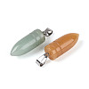 Natural & Synthetic Mixed Stone Pendants G-N349-16P-2