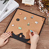 Hexagon Wall Mounted Brooch Jewelry Display Cork Tray ODIS-WH0329-84B-3