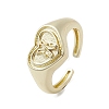 Brass Adjustable Open Rings RJEW-K257-86G-12-1