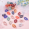   300g 10 Colors Acrylic Linking Rings OACR-PH0001-55-4
