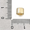 Brass Micro Pave Clear Cubic Zirconia Beads CU-CBAA19F-01G-H-2