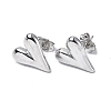 Non-Tarnish 304 Stainless Steel Heart Stud Earrings for Women X-EJEW-F300-09P-1