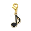 Musical Theme Alloy Enamel Pendants Decorations HJEW-JM01764-4