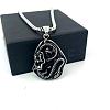 Vintage Punk 304 Stainless Steel Dragon Pendant Necklaces for Men GS6470-3