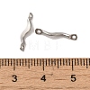 Non-Tarnish 304 Stainless Steel Links Connector Charms STAS-Q323-08P-3