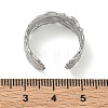 304 Stainless Steel Cuff Open Rings for Women RJEW-L341-02B-P-5