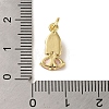 Brass Micro Pave Colorful Cubic Zirconia Glass Pendants X-KK-R162-026I-G-3
