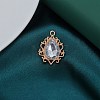 Glass Rhinestone Pendants FIND-WH0021-90KCG-03-1